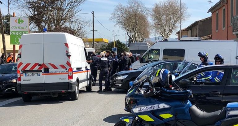 استنفار أمني في مدينة تريب استنفار أمني في مدينة تريب الفرنسية عقب الحادث