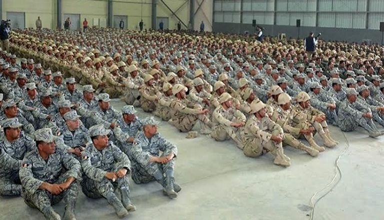 خلال زيارته لإحدى القواعد الجوية في شمال سيناء