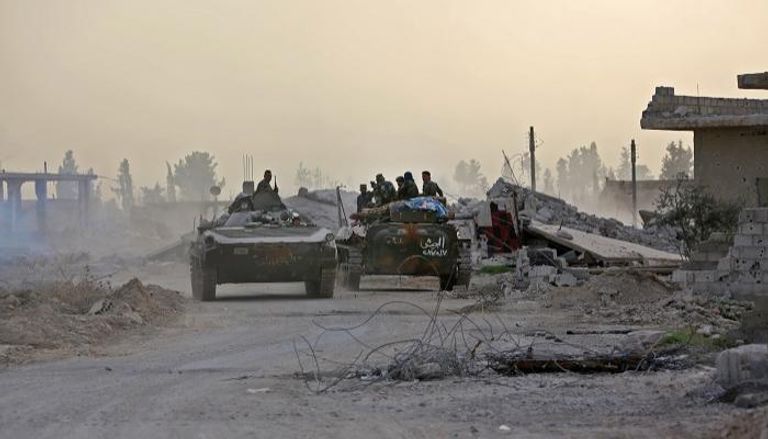 قوات النظام السوري تتوغل في الغوطة الشرقية - أرشيفية