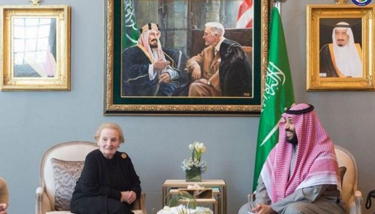 الأمير محمد بن سلمان يلتقي مادلين أولبرايت 