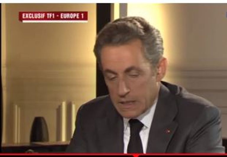 ساركوزي خلال الحوار مع الصحيفة الفرنسية