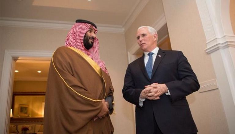 ولي العهد وبنس لقاء ولي العهد مع وزير الدفاع الأمريكي بالبنتاجون