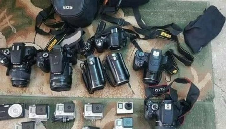 الكاميرات المضبوطة في عدن