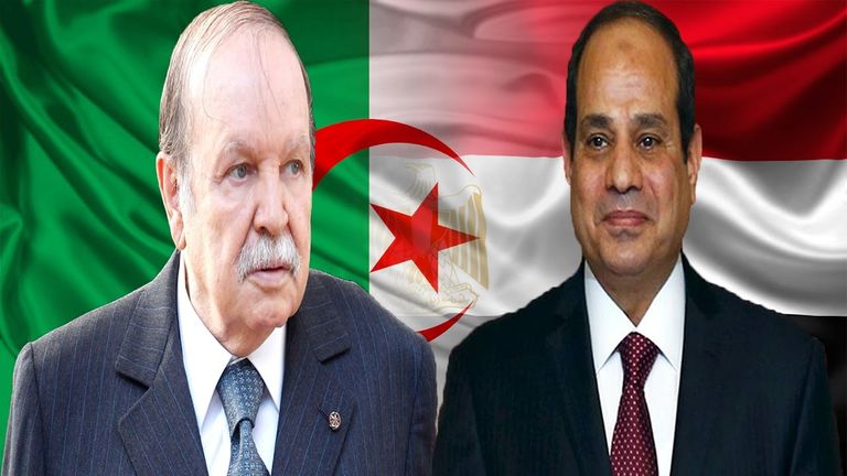 الرئيسان المصري عبدالفتاح السيسي والجزائري عبدالعزيز بوتفليقه لقاء بين رئيس مجلس الأمة الجزائري ورئيس مجلس النواب المصري