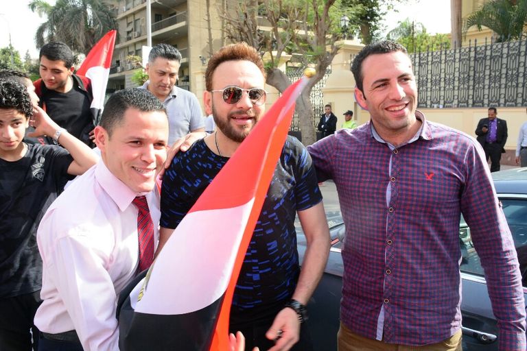 مصطفى قمر في دائرته الانتخابية