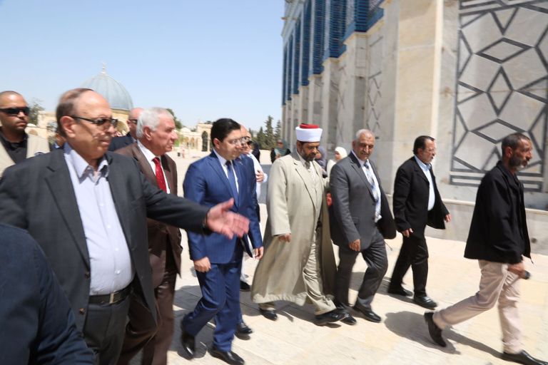 وزير الخارجية المغربي في الأقصى