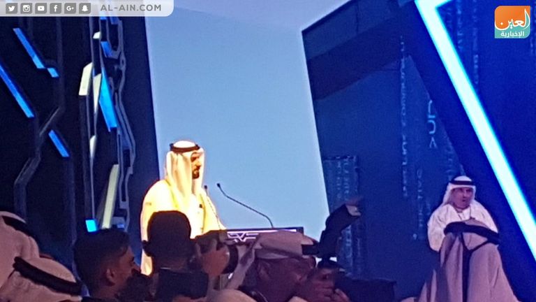 الشيخ الدكتور سلطان بن محمد القاسمي خلال كلمته بالمنتدى 