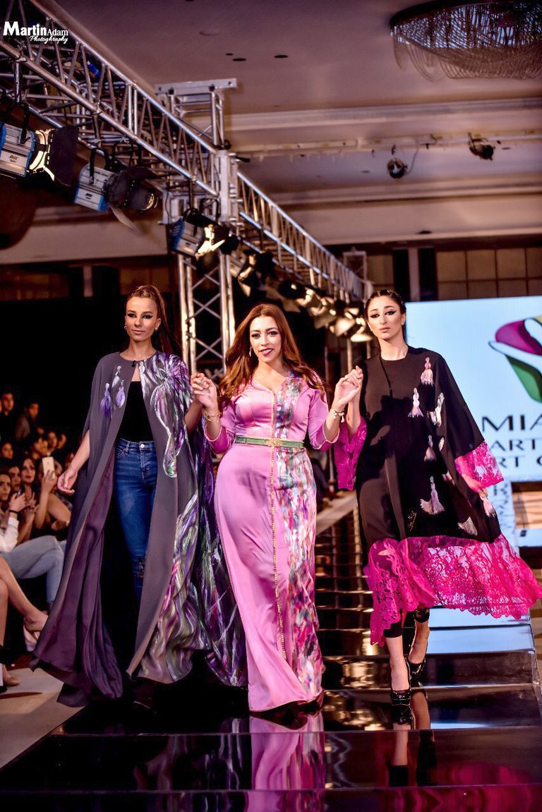 المصممة والفنانة التشكيلية لمياء منهل