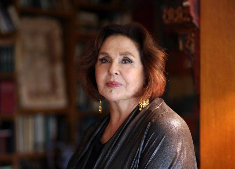 الممثلة والمخرجة اللبنانية  نضال الأشقر احتفال مصر باليوم العالمي للمسرح