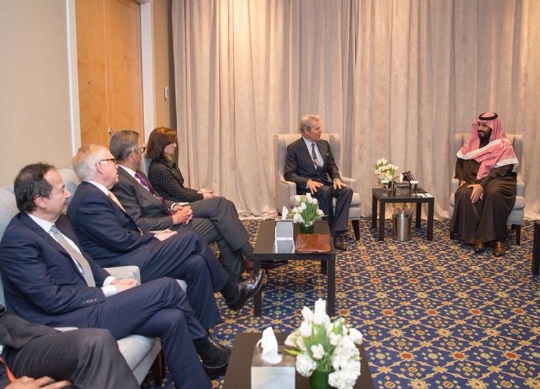 محمد بن سلمان خلال اللقاء