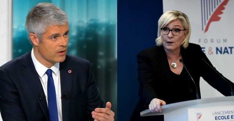 ماكرون أثناء تأبين الضابط أرنو برترام