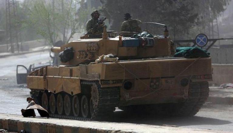 آلية عسكرية تركية في عفرين السورية - رويترز