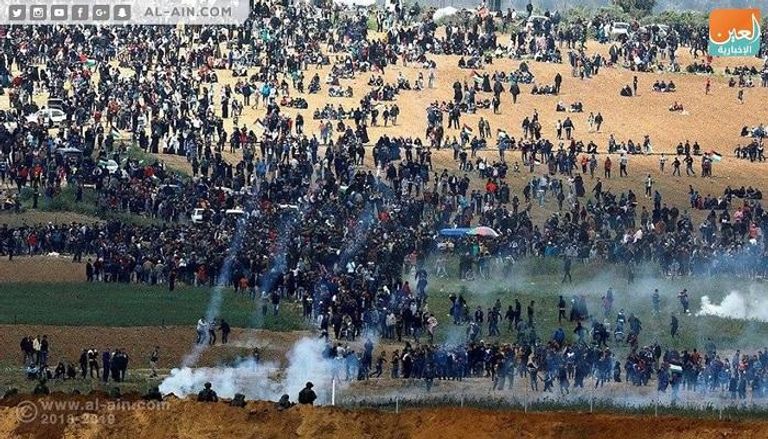 مسيرة العودة في يوم الأرض الفلسطيني