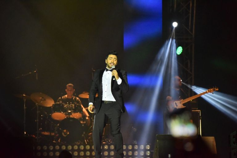 الفنان المصري تامر حسني في جدة