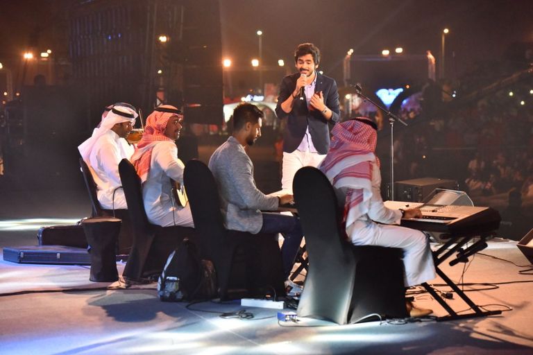 الفنان المصري تامر حسني في جدة