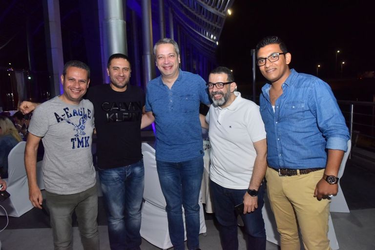 الفنان المصري تامر حسني في جدة