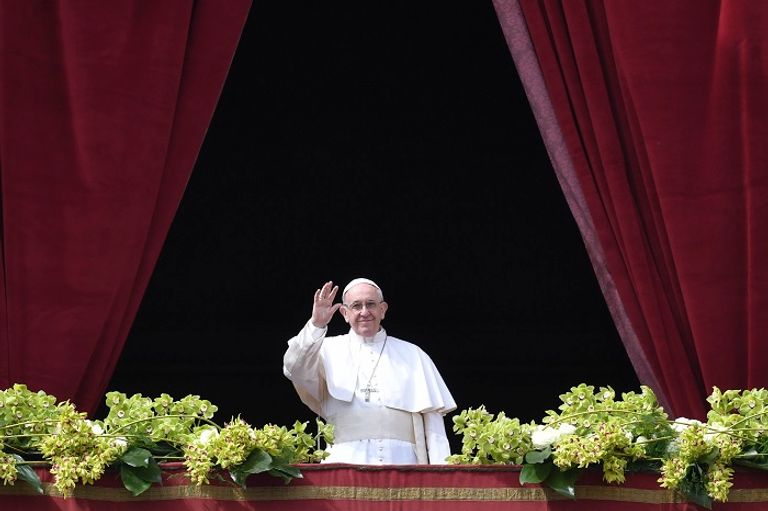 بابا الفاتيكان خلال القداس- أ.ف.ب بابا الفاتيكان خلال القداس- أ.ف.ب