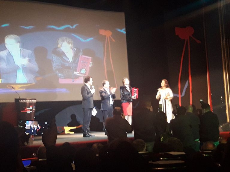 منة شلبي أثناء ندوة تطوان