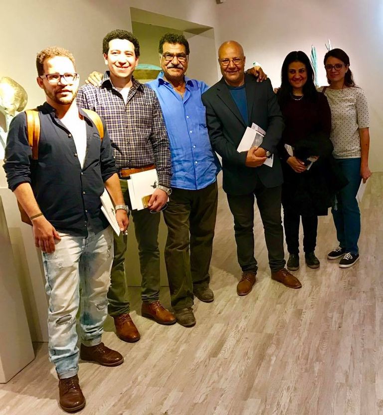 من معرض بره الكادر للفنان التشكيلي محمد عبلة 