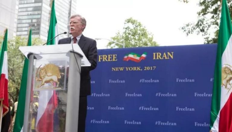 جون بولتون في مؤتمر للمعارضة الإيرانية بنيويورك