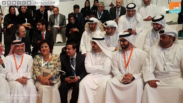 الدكتور علي راشد النعيمي، خلال جلسته