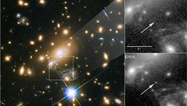 تلسكوب هابل يرصد نجم "إيكاروس" على بعد ٩ ملايين سنة ضوئية