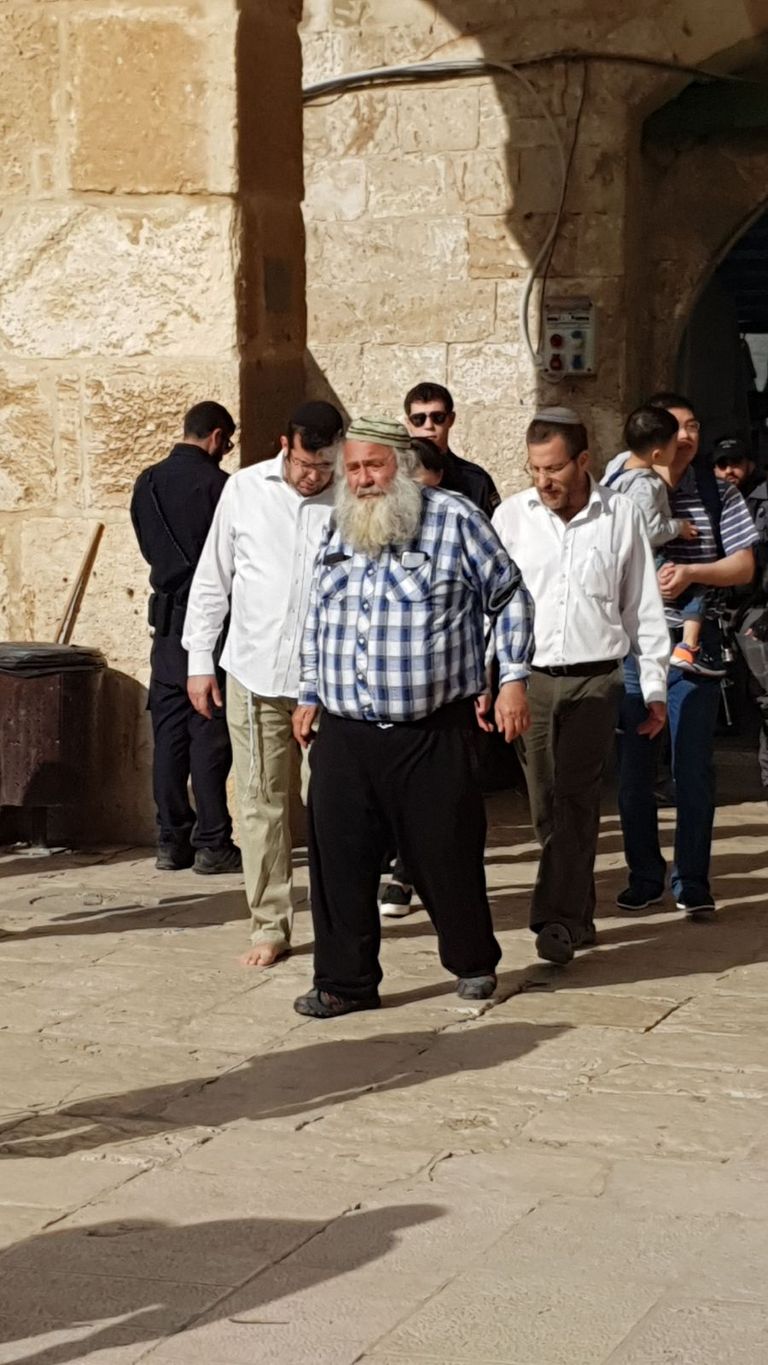 المستوطنون خلال اقتحامهم باحات المسجد الأقصى المسجد الأقصى يتعرض لاقتحام من المستوطنيين لليوم الثالث على التوالي