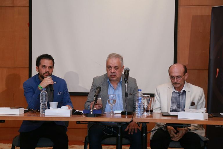 صبحي يتحدث في ندوة تكريمه