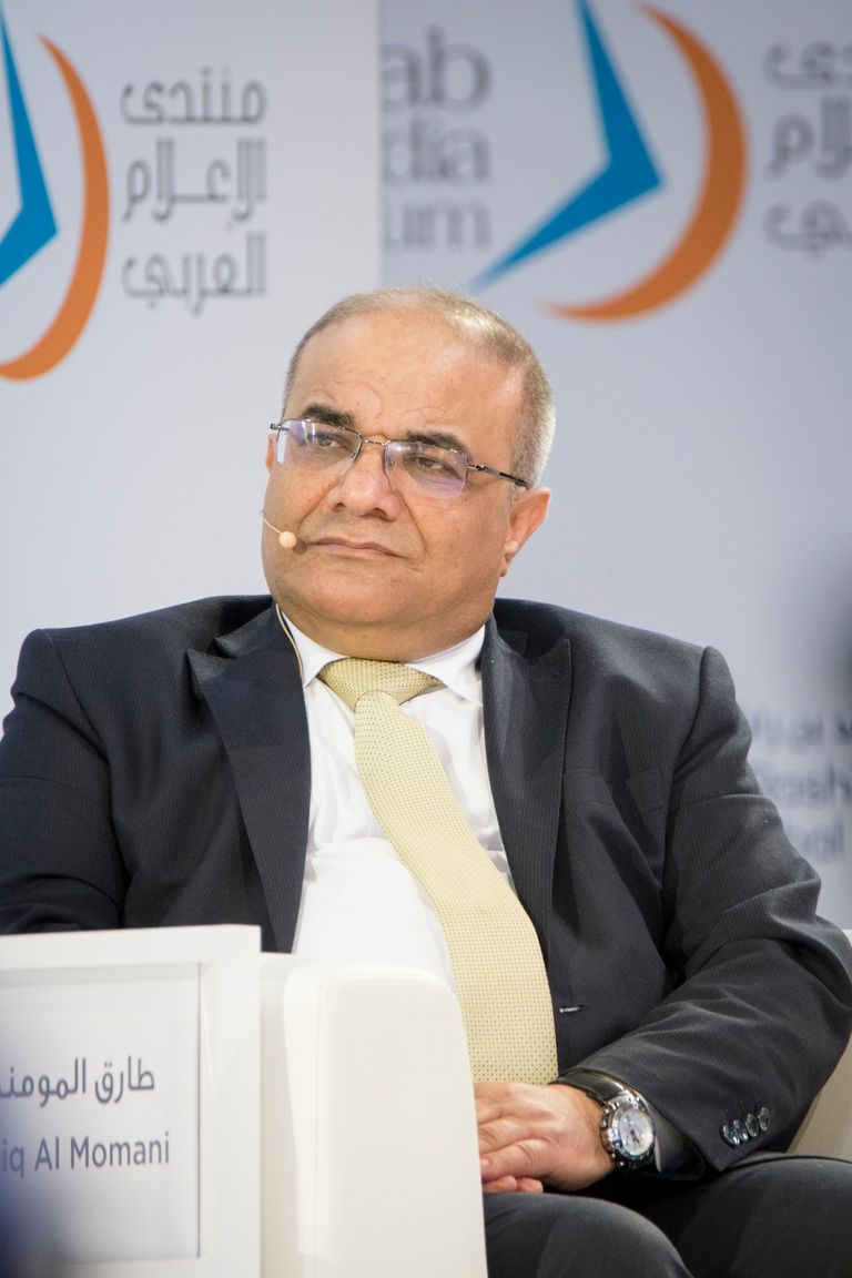 طارق المؤمني، رئيس تحرير صحيفة "الرأي" الأردنية المتحدثون خلال الجلسة النقاشية