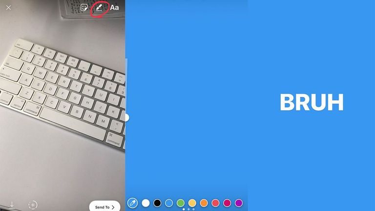 كيفية اختيار لون خلفية مغاير يمكنك كتابة نصوص بألوان قوس قزح