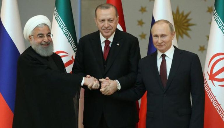 بوتين وأردوغان وروحاني في قمة أنقرة