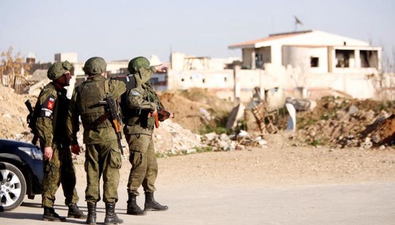 جنود روس في سوريا متعاقدون بصالة المغادرة فى مطار روستوف جنوب روسيا - رويترز