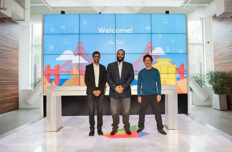 الأمير محمد بن سلمان خلال اجتماع مع كبار مستثمري سان فرانسيسكو