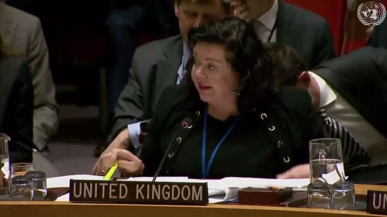 كارين بيرس مندوبة بريطانيا في الأمم المتحدة قضية الجاسوس الروسي تسمم الأجواء بين الغرب وروسيا