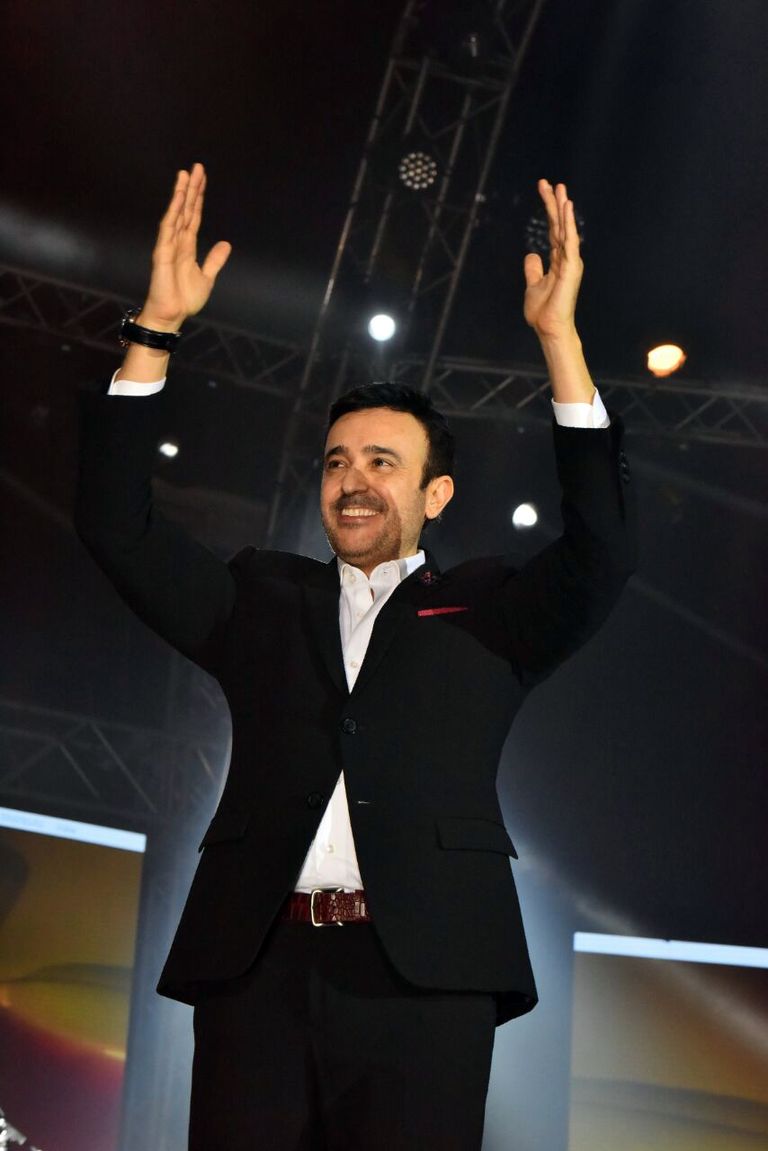 صابر الرباعي ووائل جسار في حفل بجدة