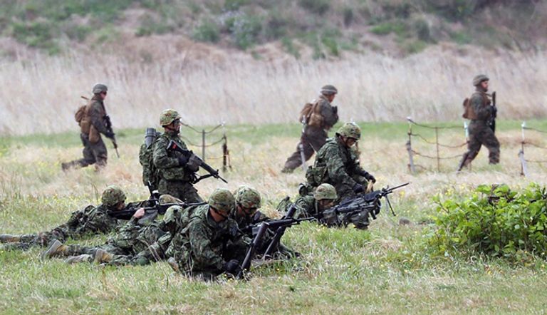 فرقة مشاة البحرية اليابانية- رويترز