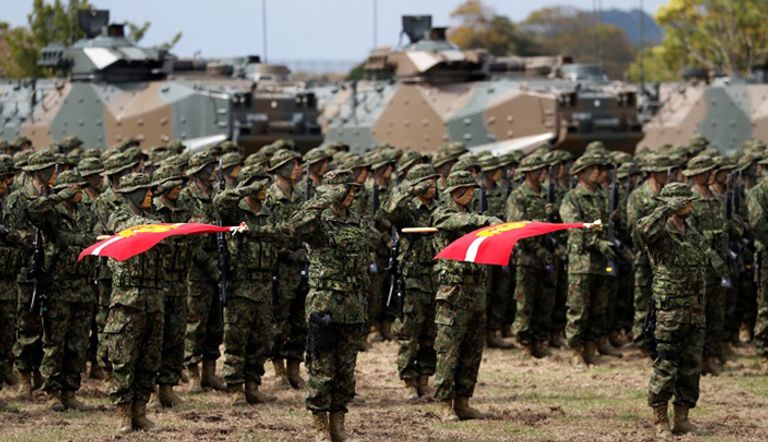 فرقة مشاة البحرية اليابانية- رويترز