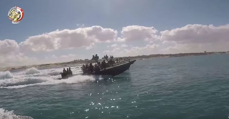 القوات البحرية المصرية تواصل تنفيذ مهامها ضمن العملية سيناء 2018
