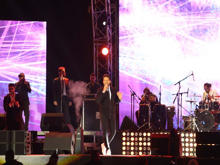 محمد حماقي يتألق في حفل السعودية