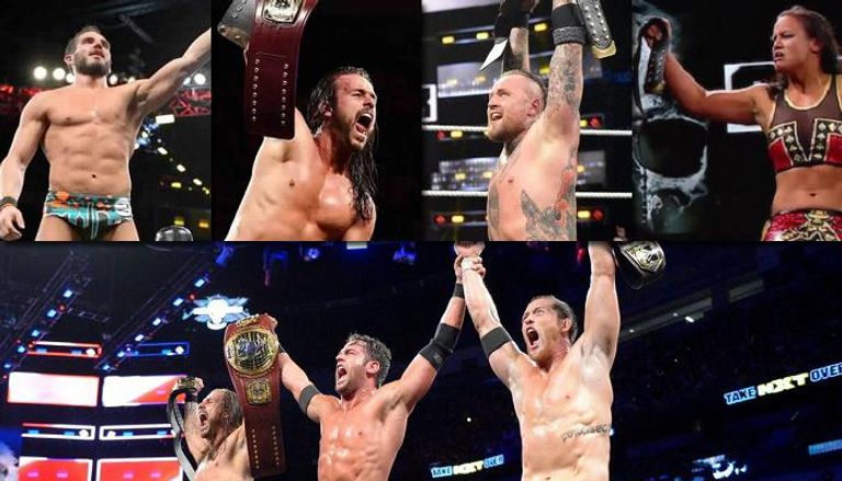 المصارعون الفائزون بنزالات عرض "NXT TakeOver"