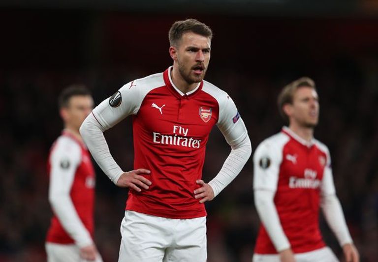 آرون رامسي لاعب وسط أرسنال