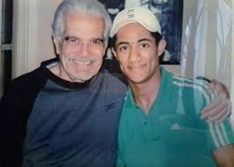 عمر الشريف ومحمد رمضان في مسلسل حنان وحنين