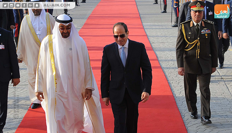 الشيخ محمد بن زايد يصل إلى القاهرة