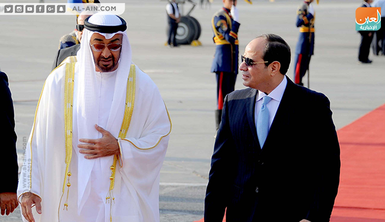 الرئيس المصري يستقبل الشيخ محمد بن زايد الشيخ محمد بن زايد خلال لقاء الرئيس المصري عبد الفتاح السيسي