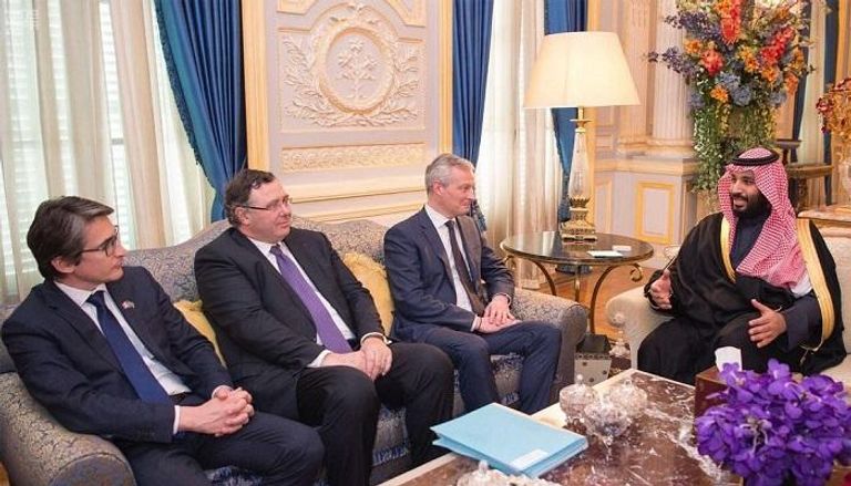 ولي العهد السعودي يلتقي وزير الاقتصاد والمالية الفرنسي