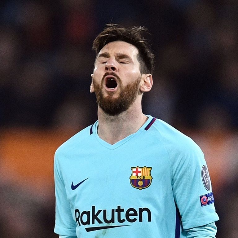 ليونيل ميسي روما وبرشلونة