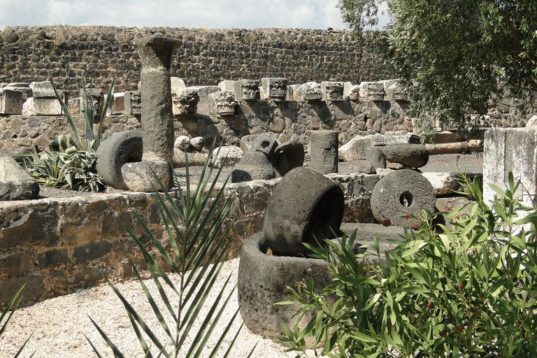 معاصر زيتون أثرية في بلدة كفر ناحوم الفلسطينية