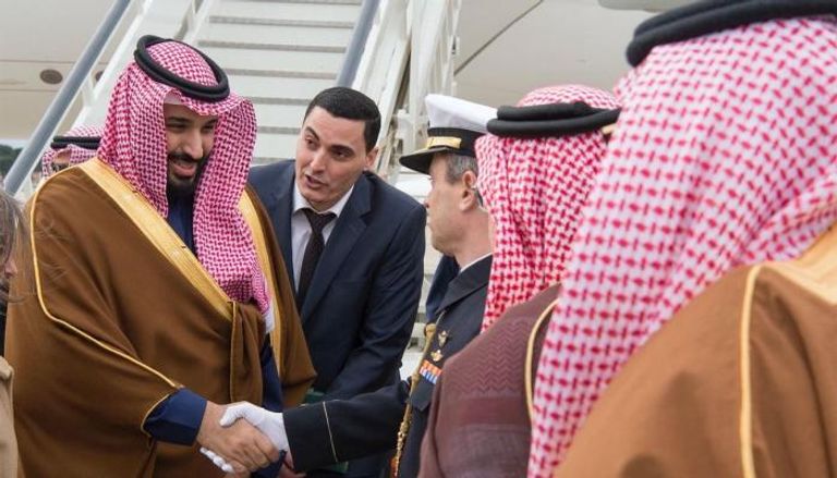 الأمير محمد بن سلمان بعد وصوله إلى إسبانيا