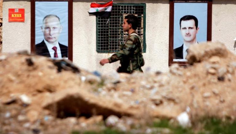 منطقة واقعة تحت سيطرة النظام السوري بالغوطة -أرشيفية