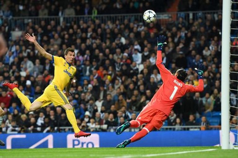 ماريو ماندوكيتش يسجل الهدف الأول ريال مدريد ويوفنتوس